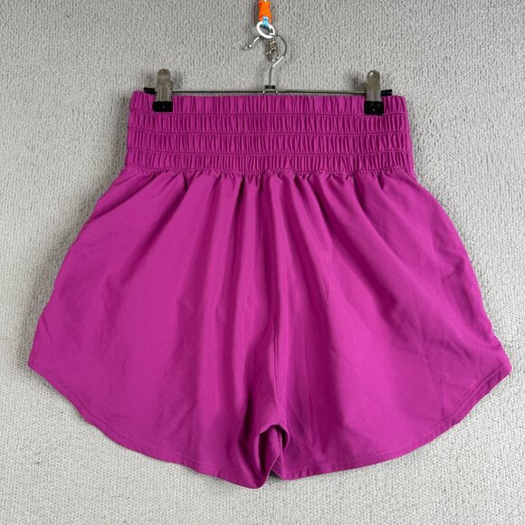Nike Dri-Fit Short Women Small Pink Ultra High Waisted  3" Brief Lined Running - Picture 2 of 10